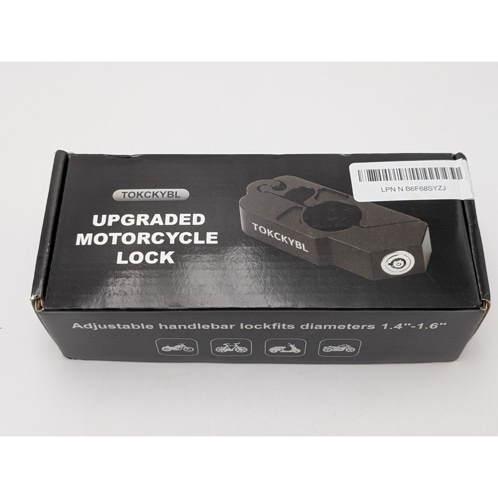 Motorcycle Handlebar Lock‎ Handle Bar Lock Diameters 1.4"-1.6" Bike Moped